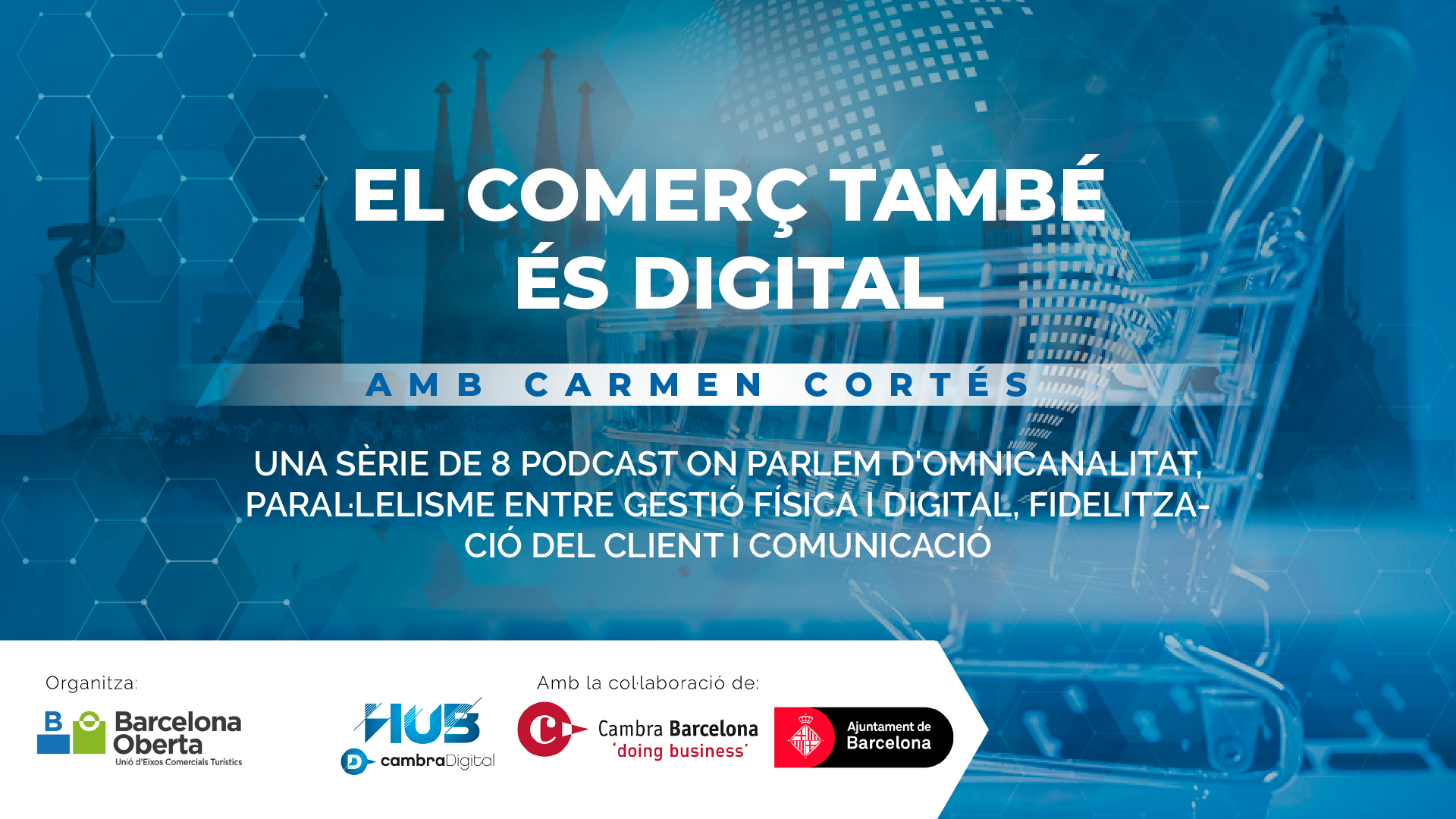 Barcelona Oberta junt a la Cambra i l’Ajuntament de Barcelona estrenen el segon cicle de la sèrie de podcasts “El comerç també és digital”