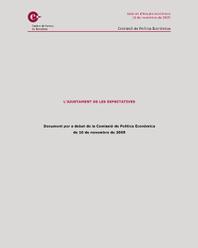 Ajustament de les expectatives – Novembre 2009