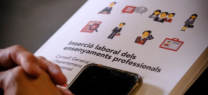 Catalunya consolida el creixement postpandèmia de la inserció laboral dels graduats en FP, que se situa en el 54,4%
