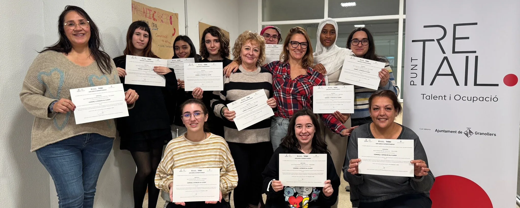 El Punt RETAIL de Granollers forma els seus primers alumnes en habilitats comercials i d’atenció al client